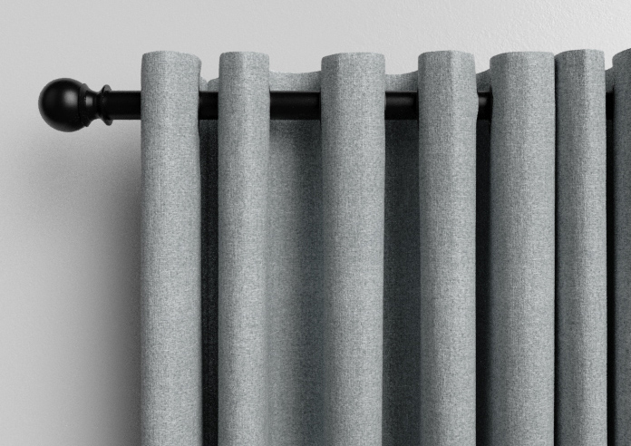 San Remo (Blackout), Pewter - Made to Measure Curtains - Image 10